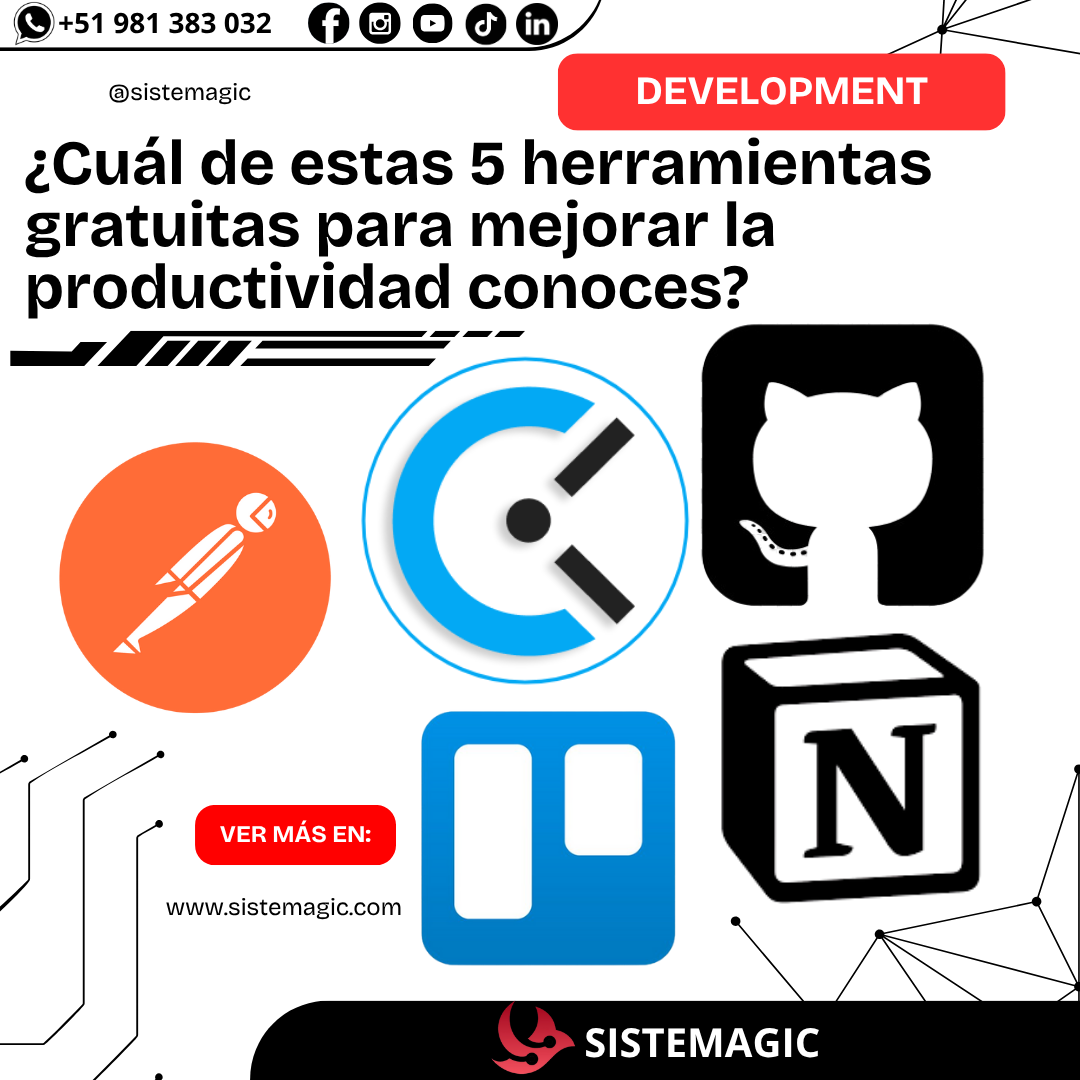 Herramientas gratuitas para mejorar la productividad de equipos de desarrollo