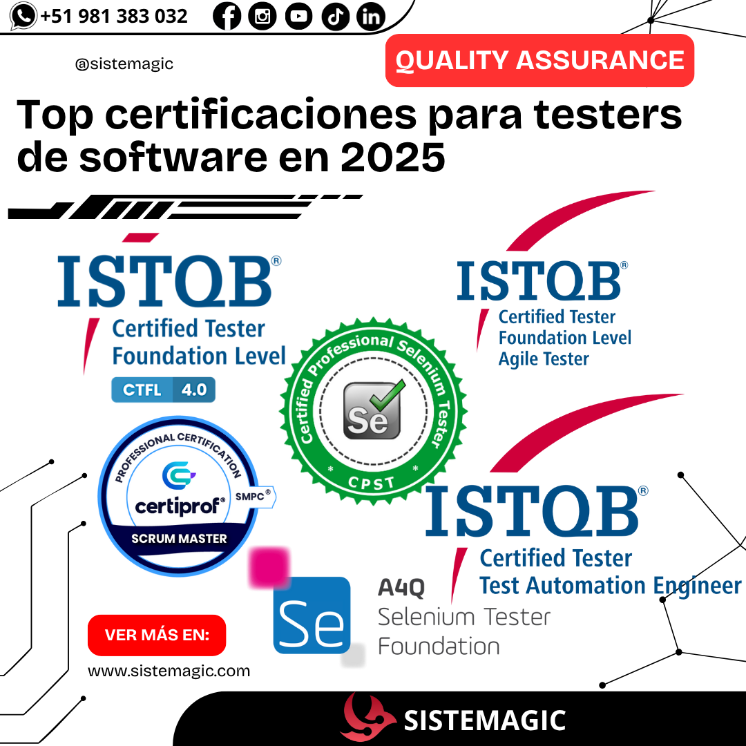 Top certificaciones para testers de software en 2025